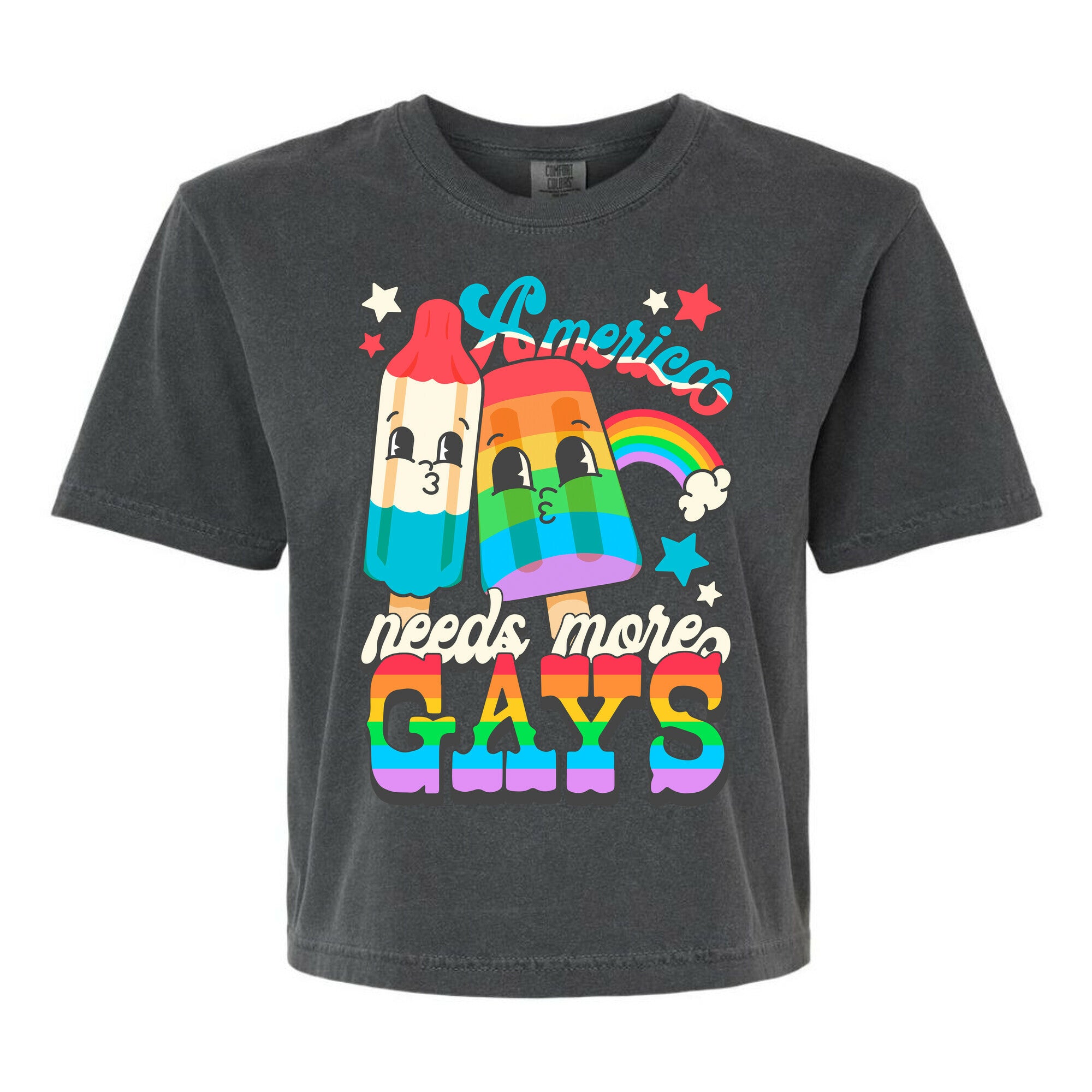 America Needs More Gays Women's Comfort Colors Heavyweight Boxy Tee