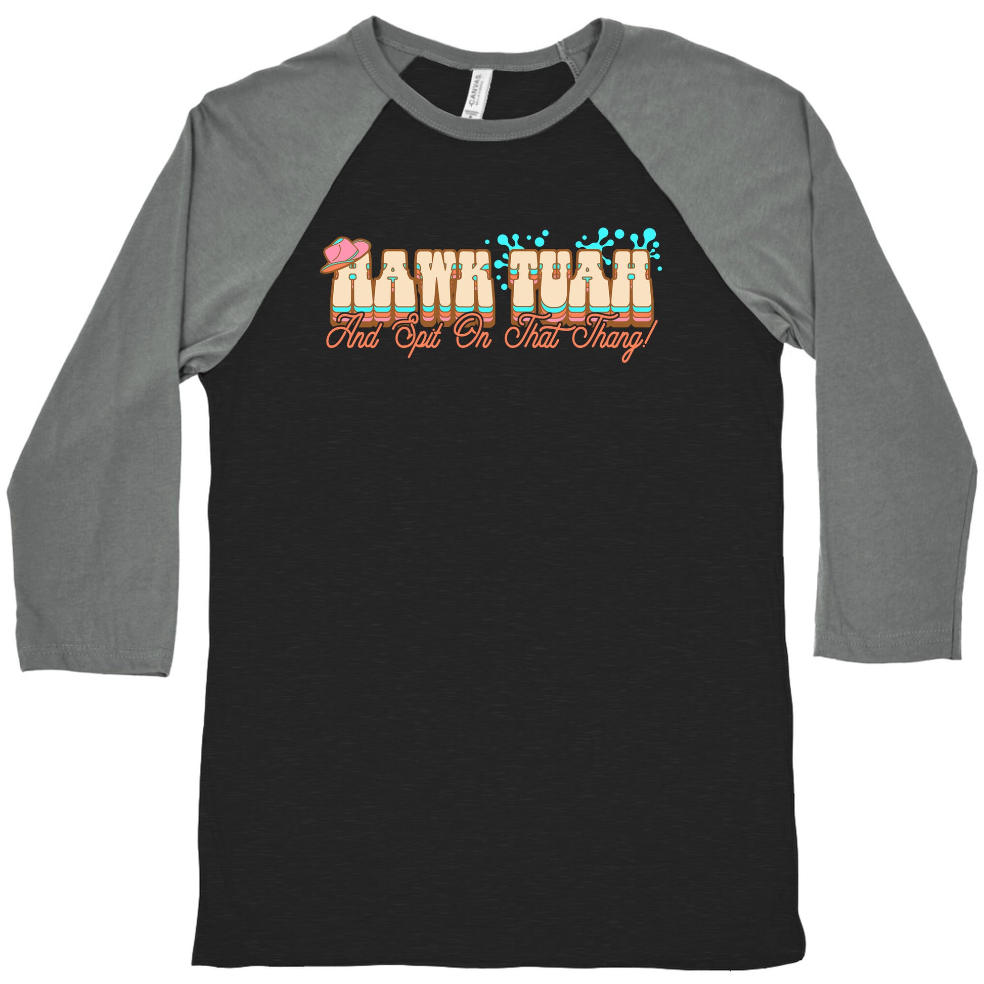 Hawk Tuah Spit On That Thang Baseball Tee