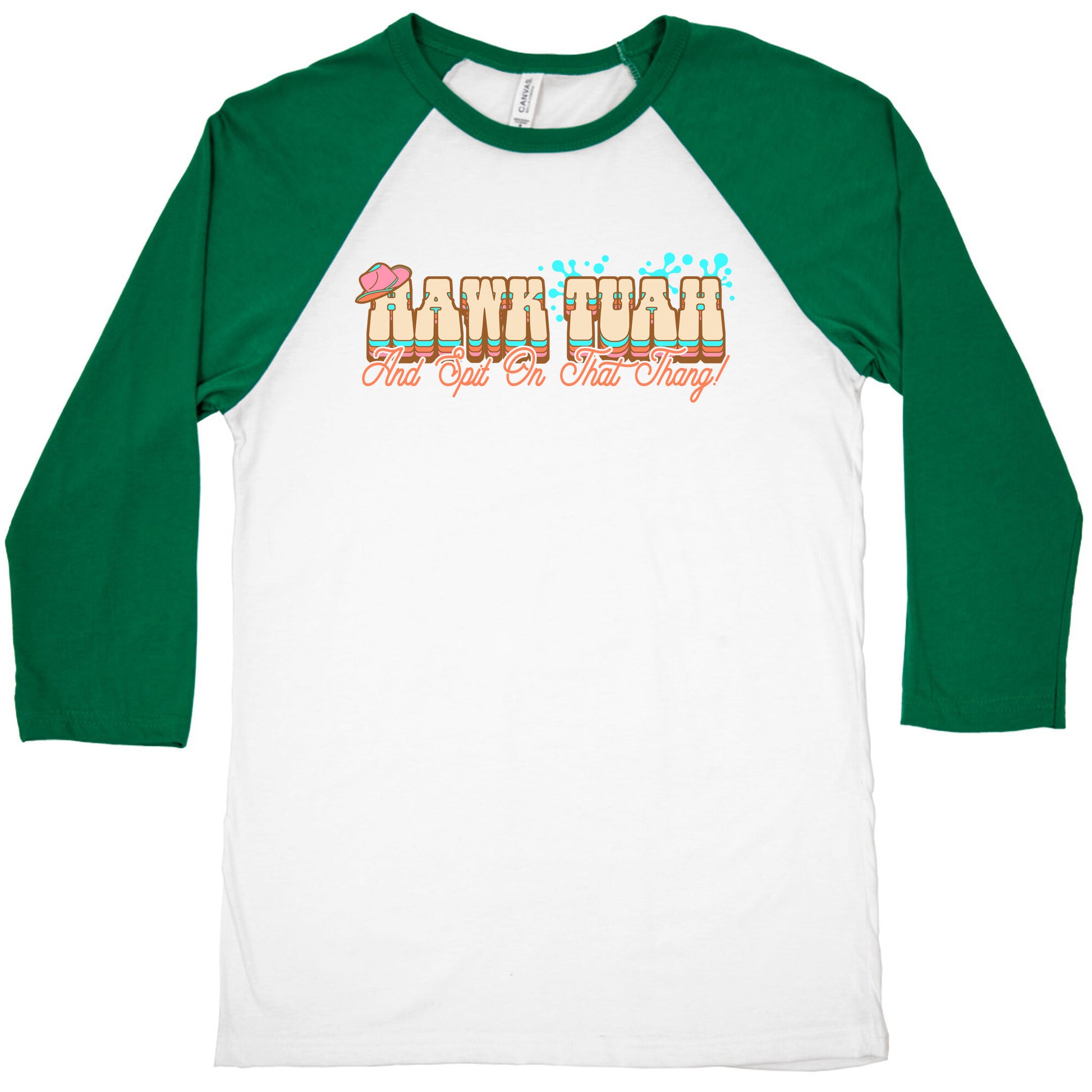 Hawk Tuah Spit On That Thang Baseball Tee