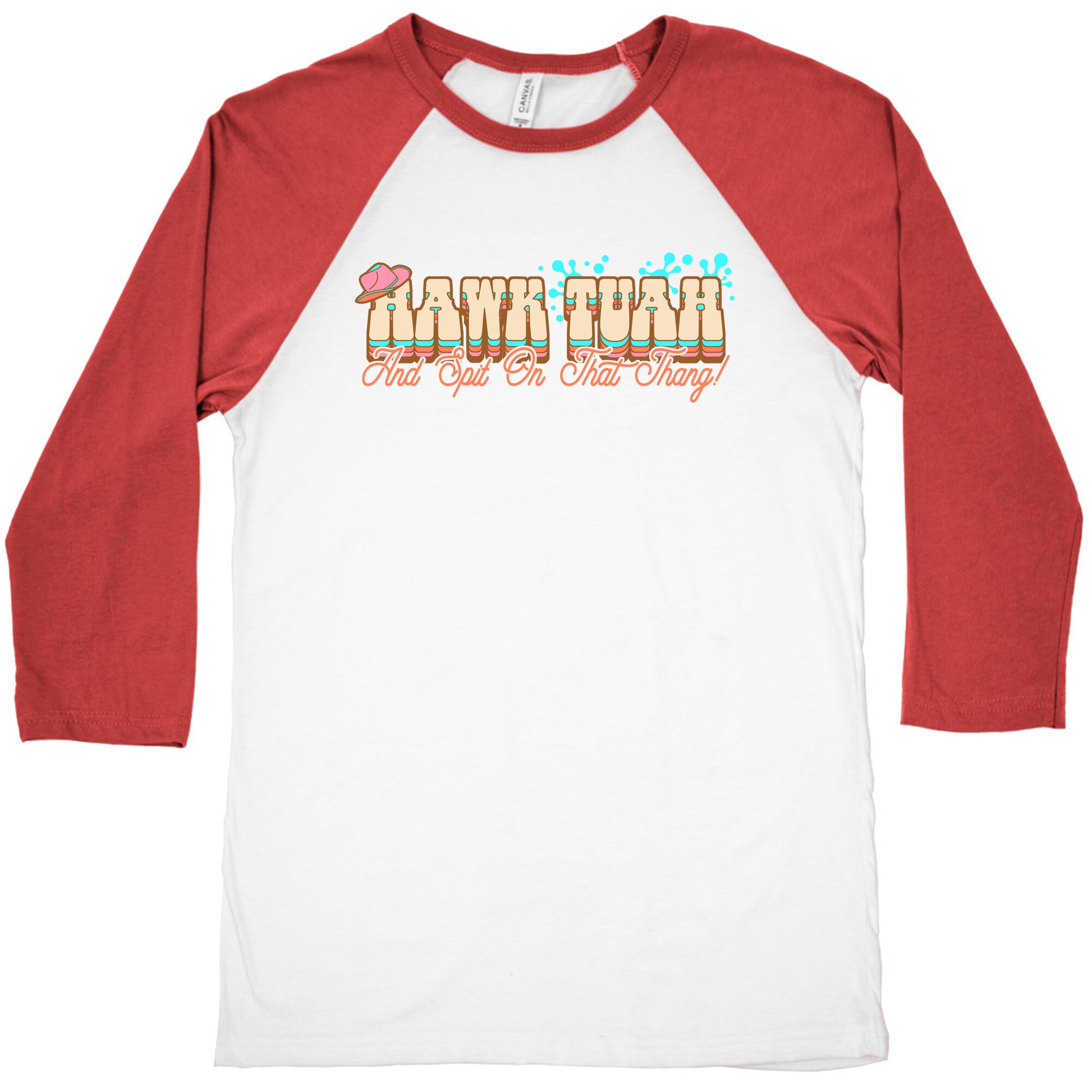 Hawk Tuah Spit On That Thang Baseball Tee