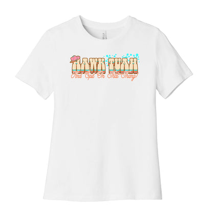 Hawk Tuah Spit On That Thang Womens Cotton Tee