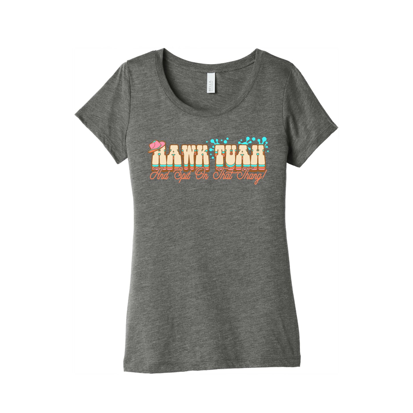 Hawk Tuah Spit On That Thang Womens Triblend Tee