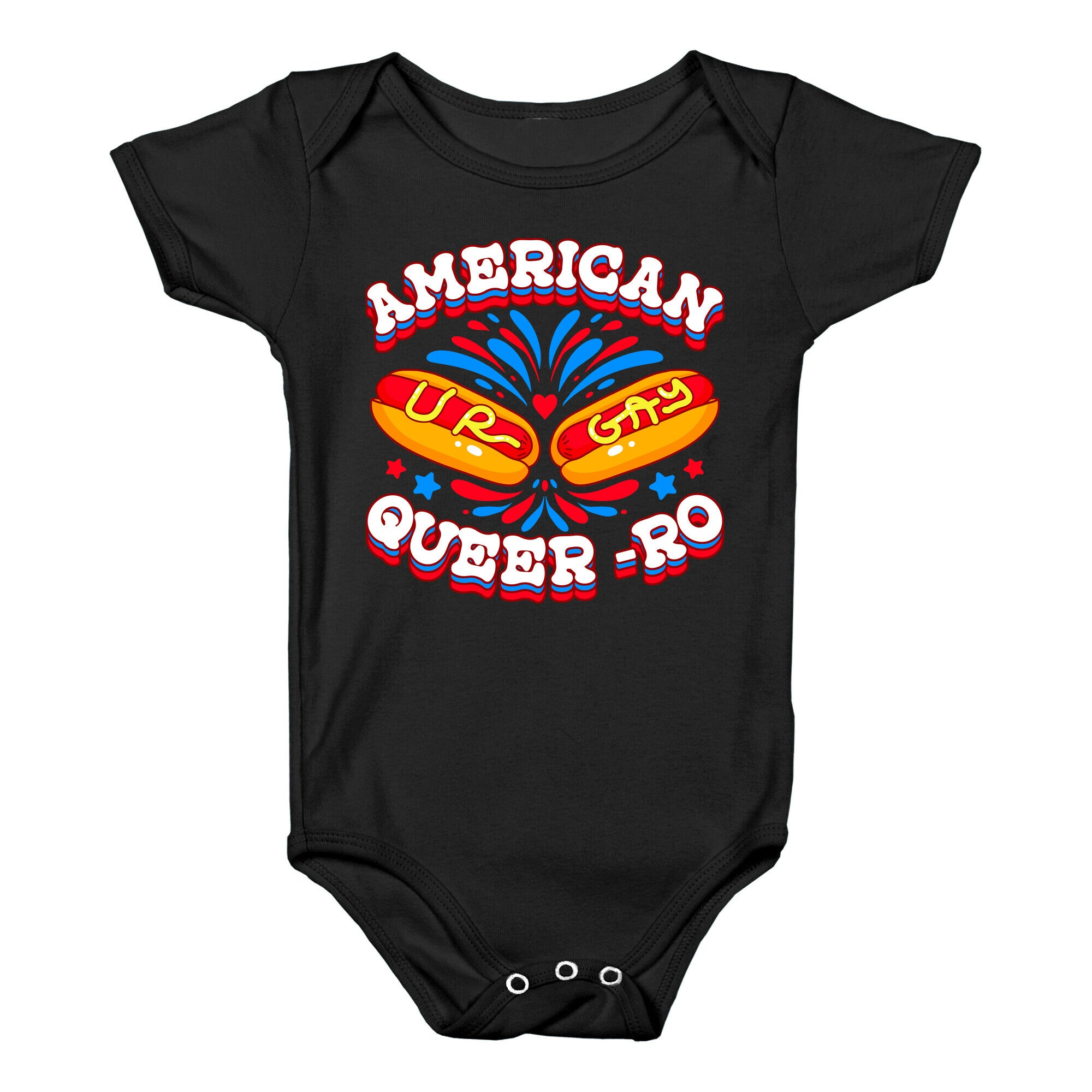 America Queer-Ro Baby One-Piece