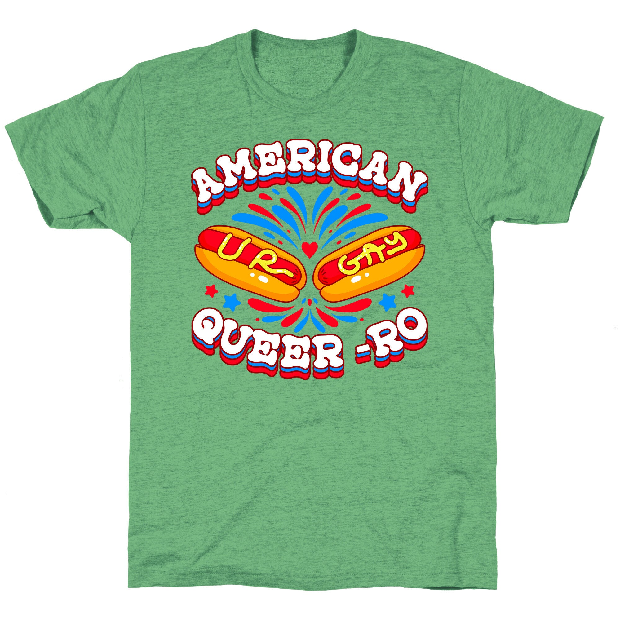 America Queer-Ro Unisex Triblend Tee