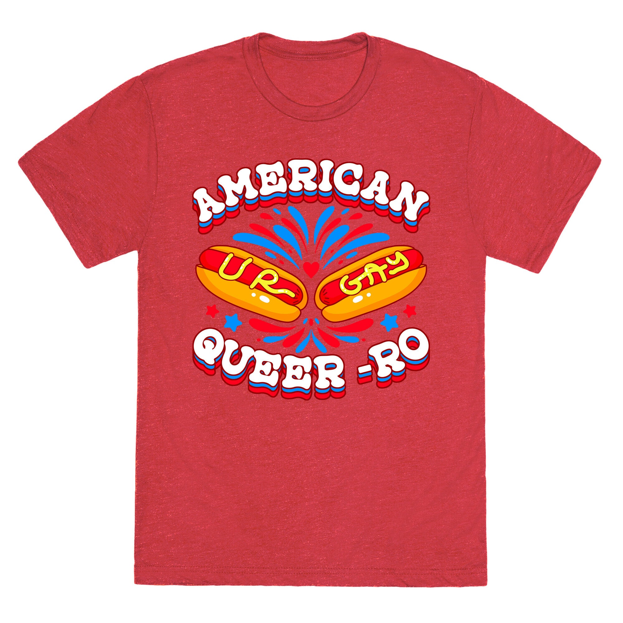 America Queer-Ro Unisex Triblend Tee
