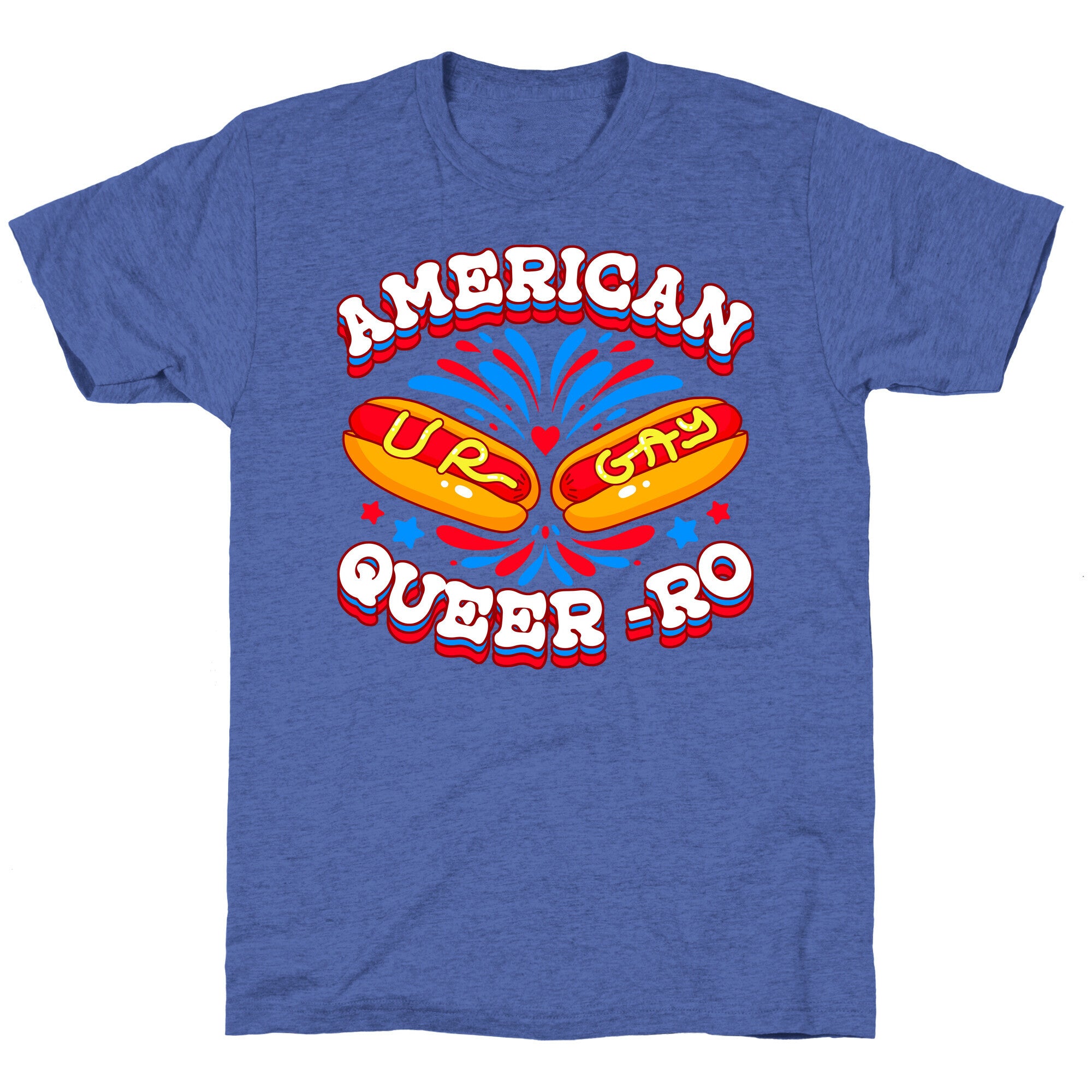 America Queer-Ro Unisex Triblend Tee