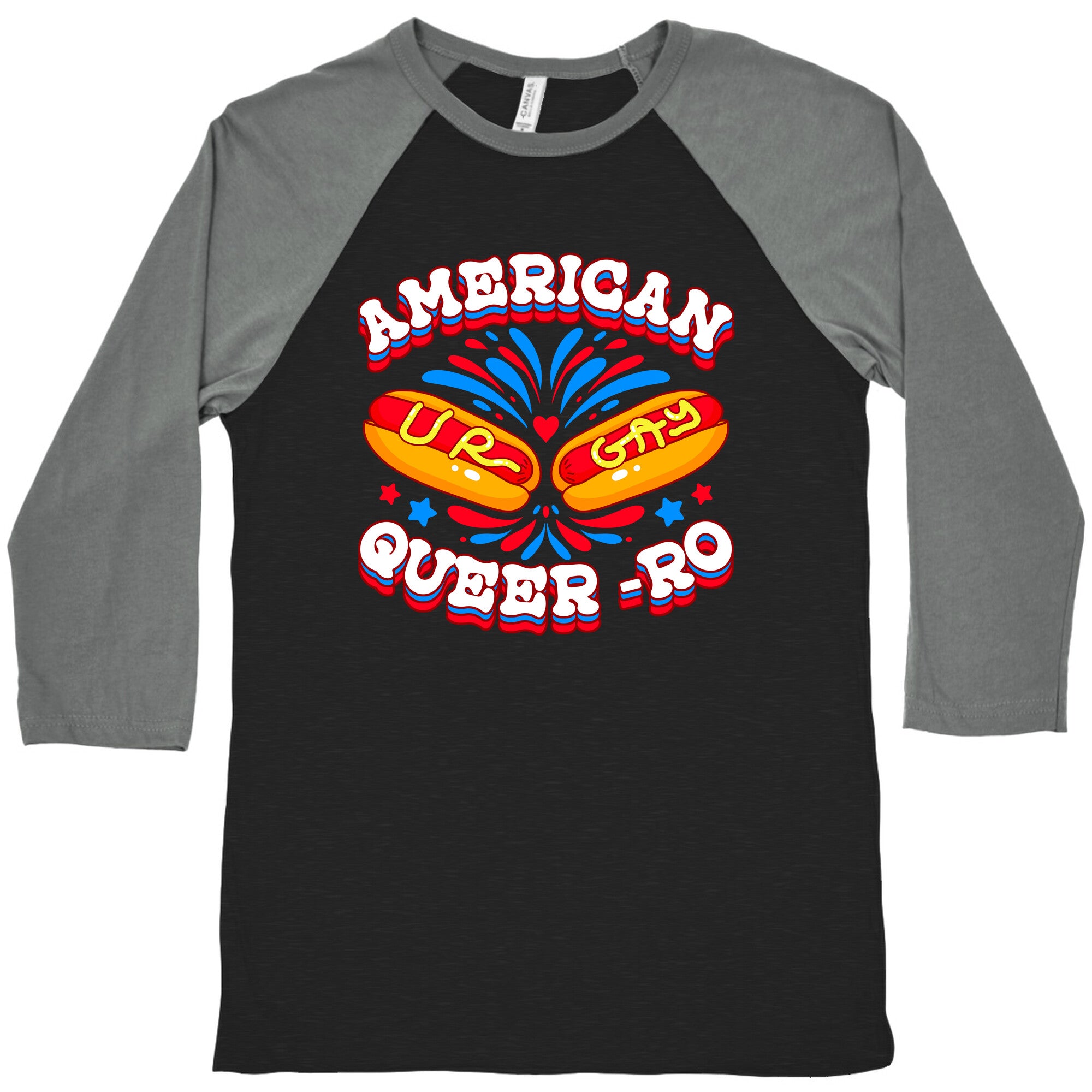 America Queer-Ro Baseball Tee