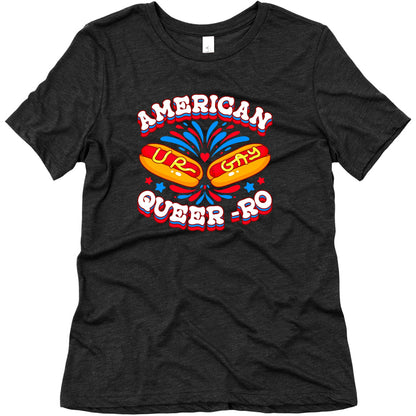 America Queer-Ro Womens Triblend Tee