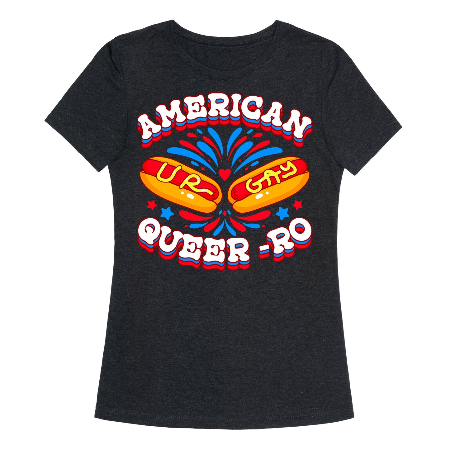 America Queer-Ro Womens Triblend Tee