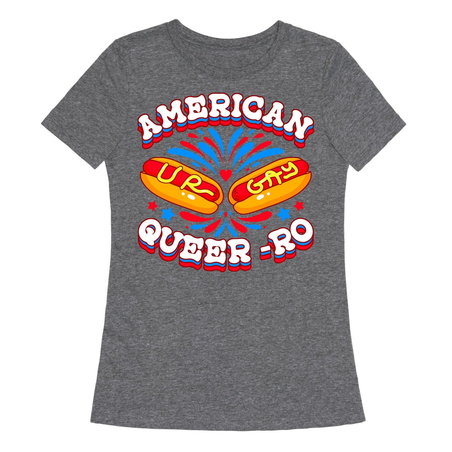 America Queer-Ro Womens Triblend Tee