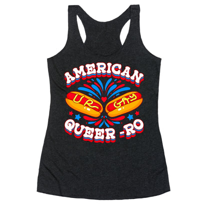 America Queer-Ro Racerback Tank