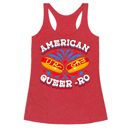 America Queer-Ro Racerback Tank