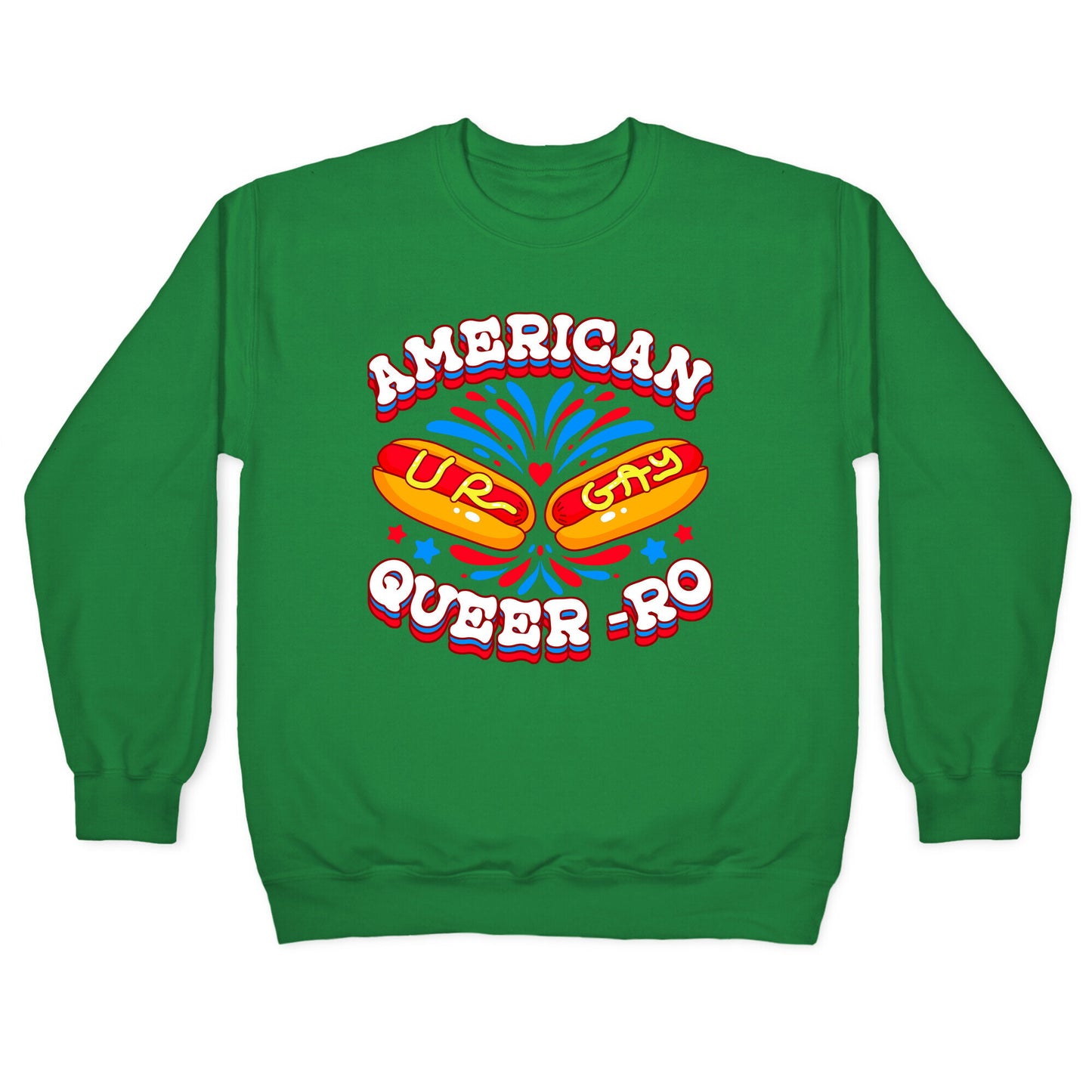 America Queer-Ro Crewneck Sweatshirt