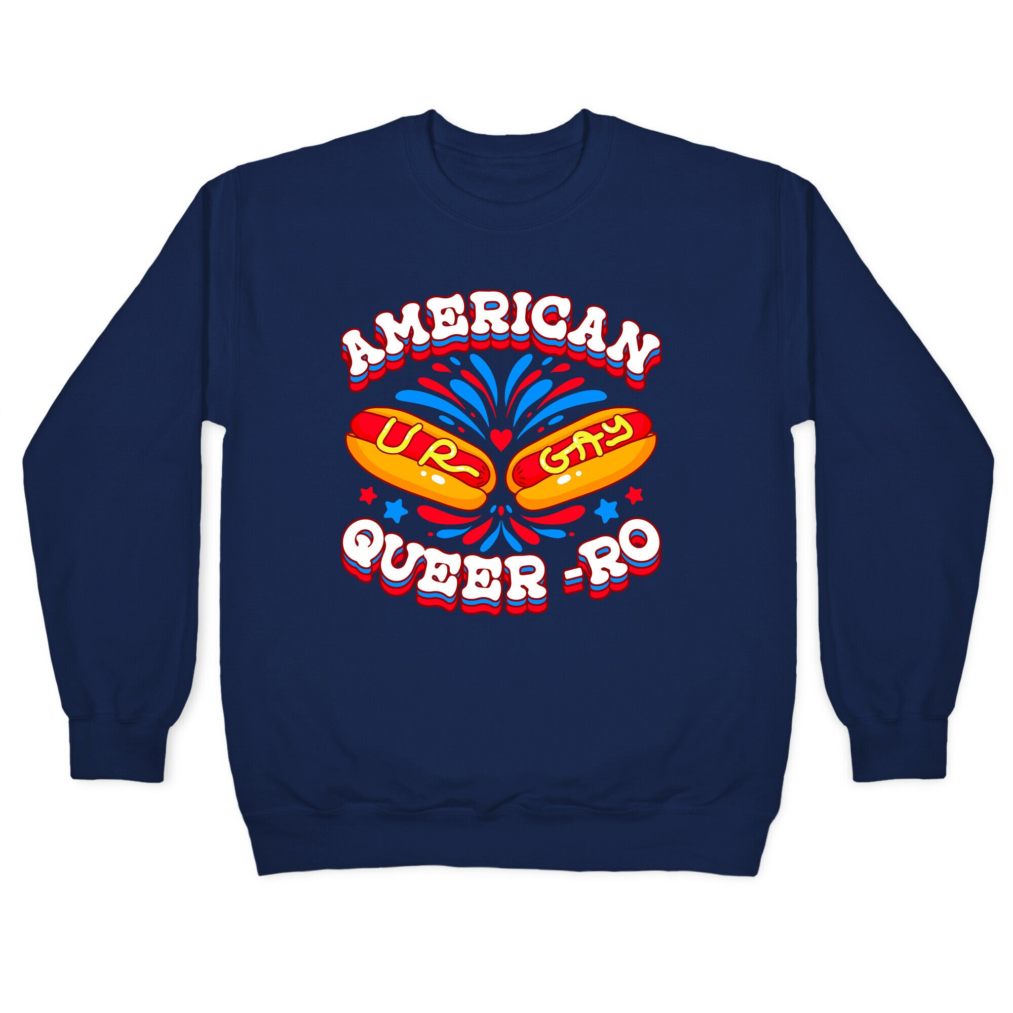 America Queer-Ro Crewneck Sweatshirt