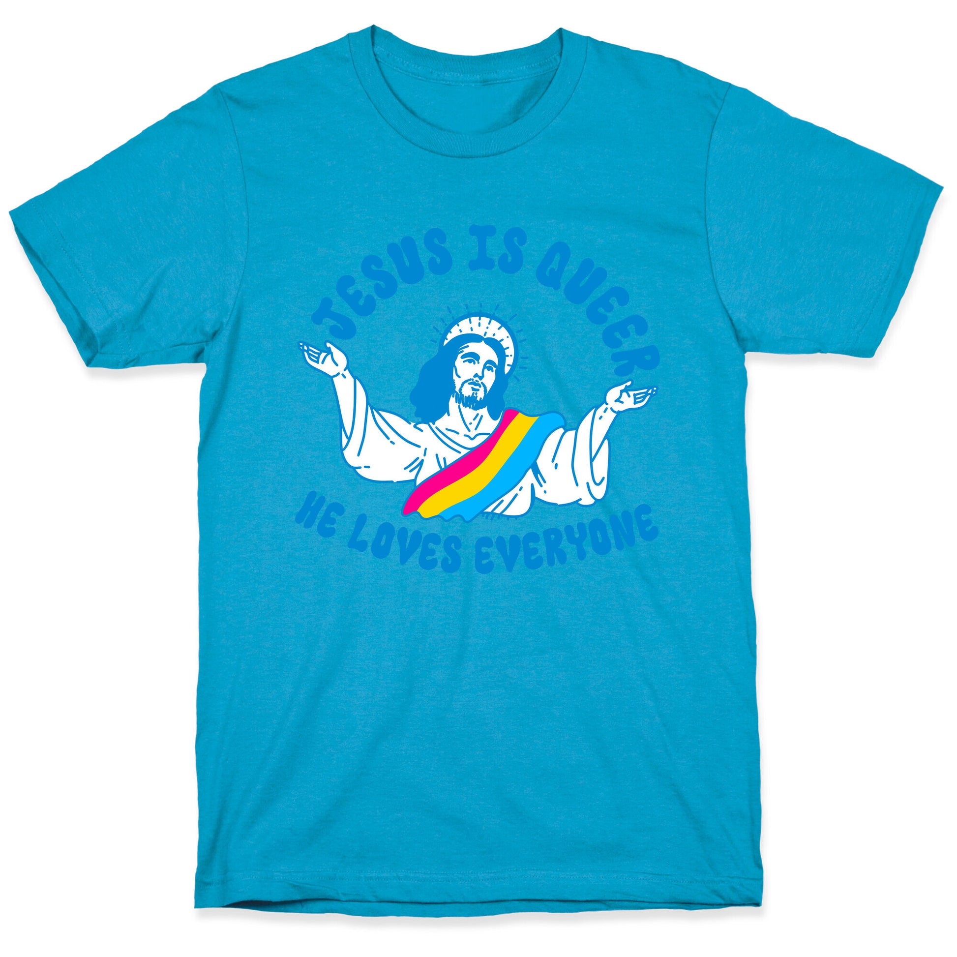 Jesus Is Queer, He Loves Everybody Unisex Triblend Tee