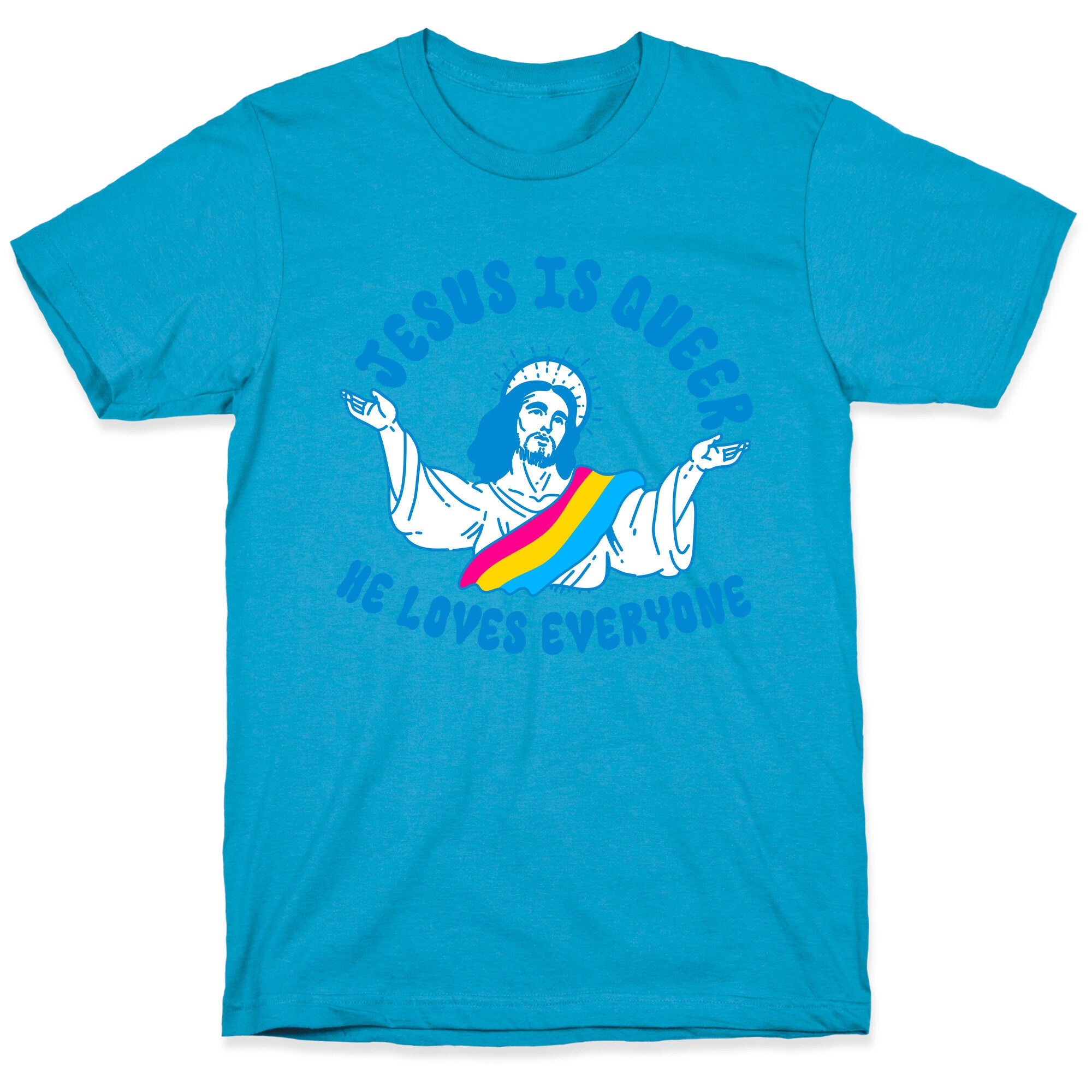 Jesus Is Queer, He Loves Everybody Unisex Triblend Tee