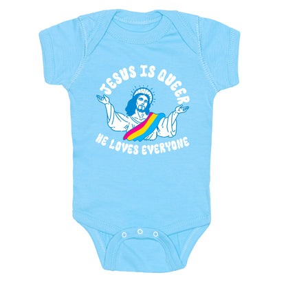 Jesus Is Queer, He Loves Everybody Baby One-Piece