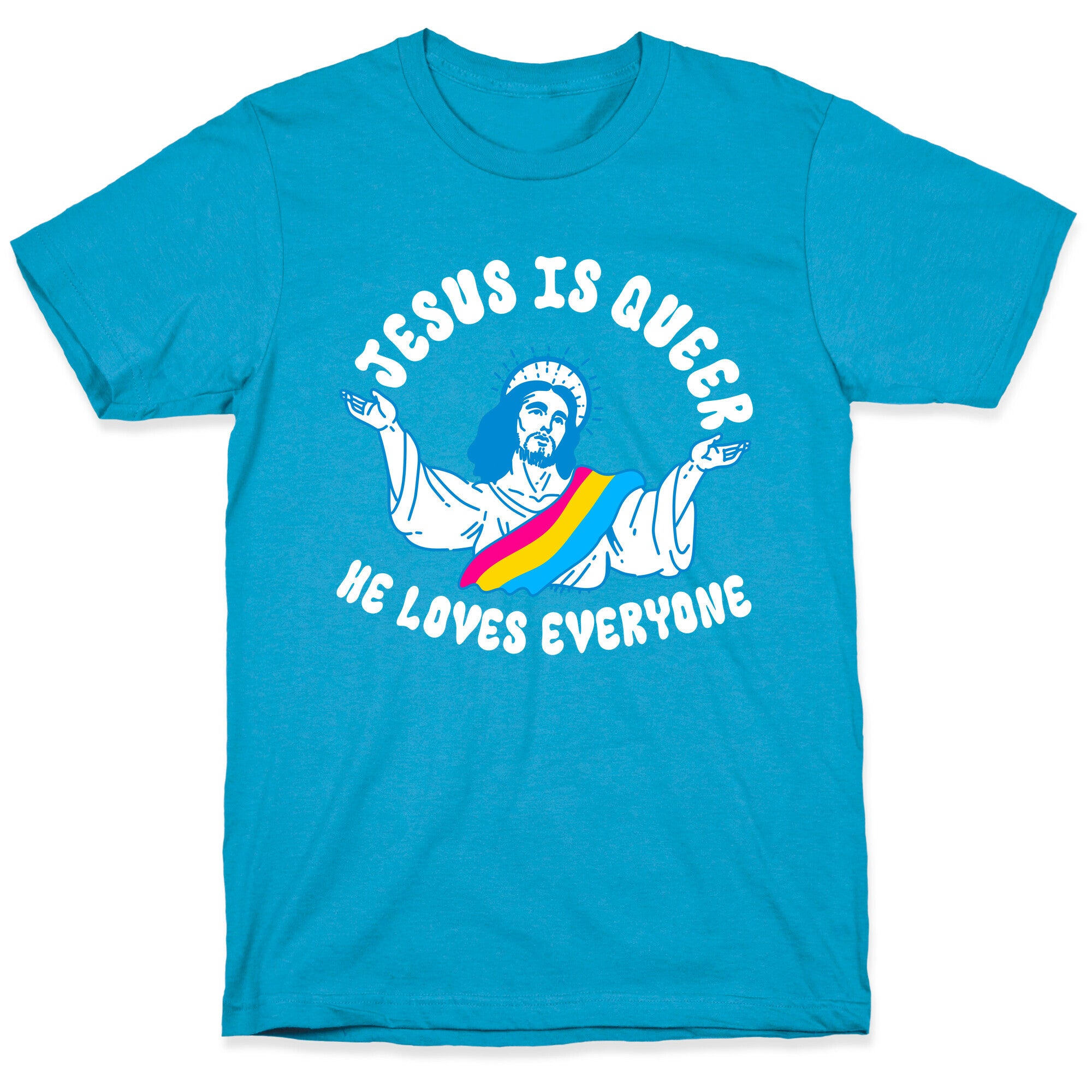 Jesus Is Queer, He Loves Everybody Unisex Triblend Tee