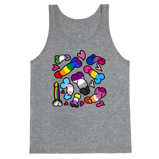 Pride Penis Pattern Tank Top