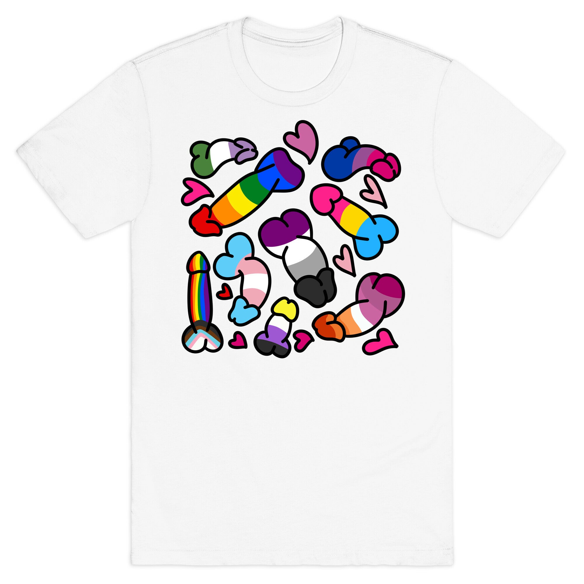 Pride Penis Pattern T-Shirt