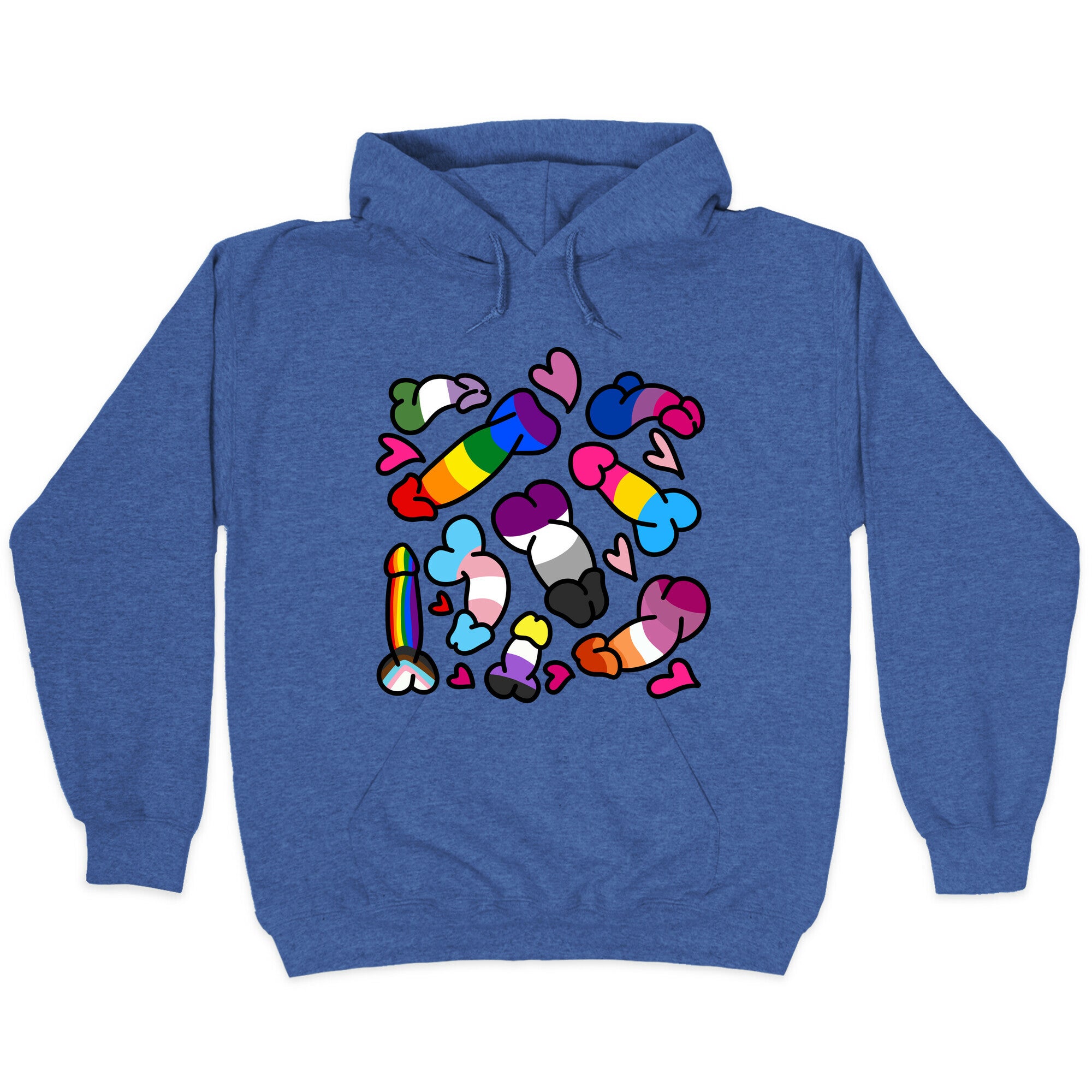 Pride Penis Pattern Hoodie