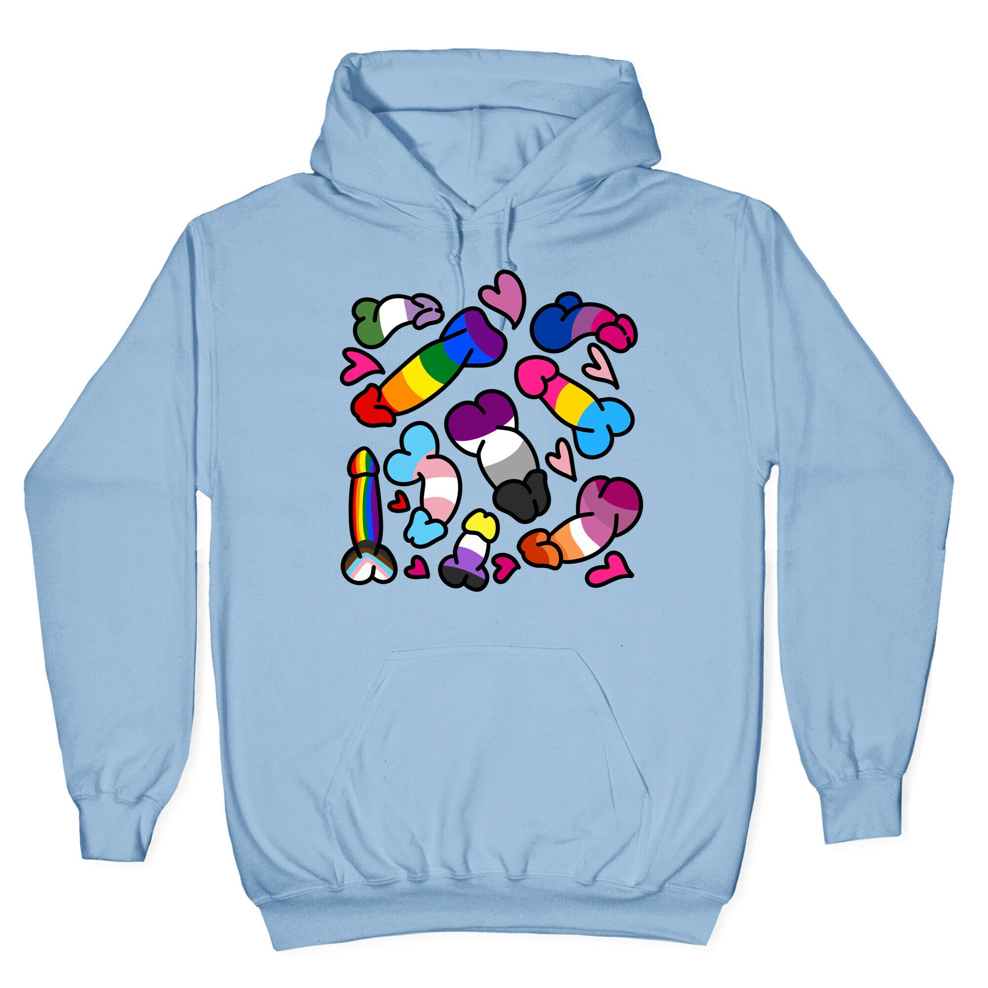 Pride Penis Pattern Hoodie