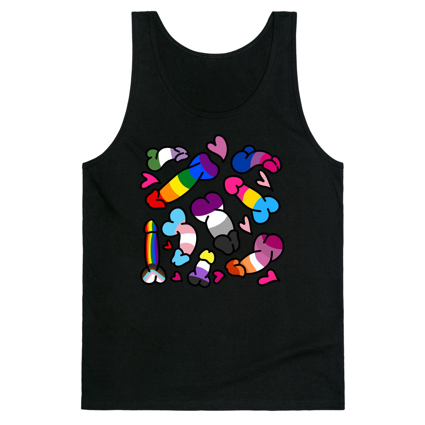 Pride Penis Pattern Tank Top