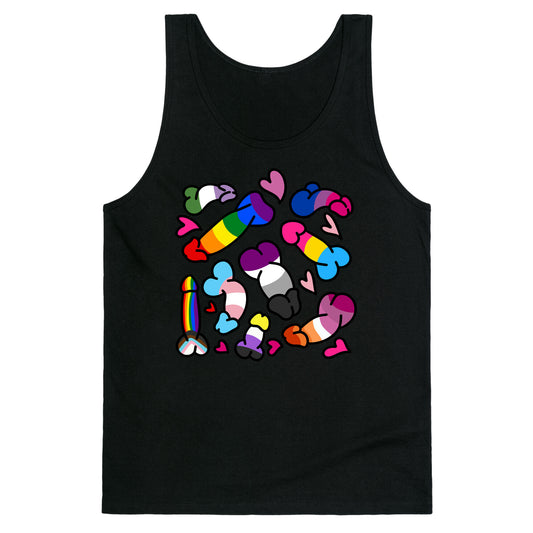 Pride Penis Pattern Tank Top