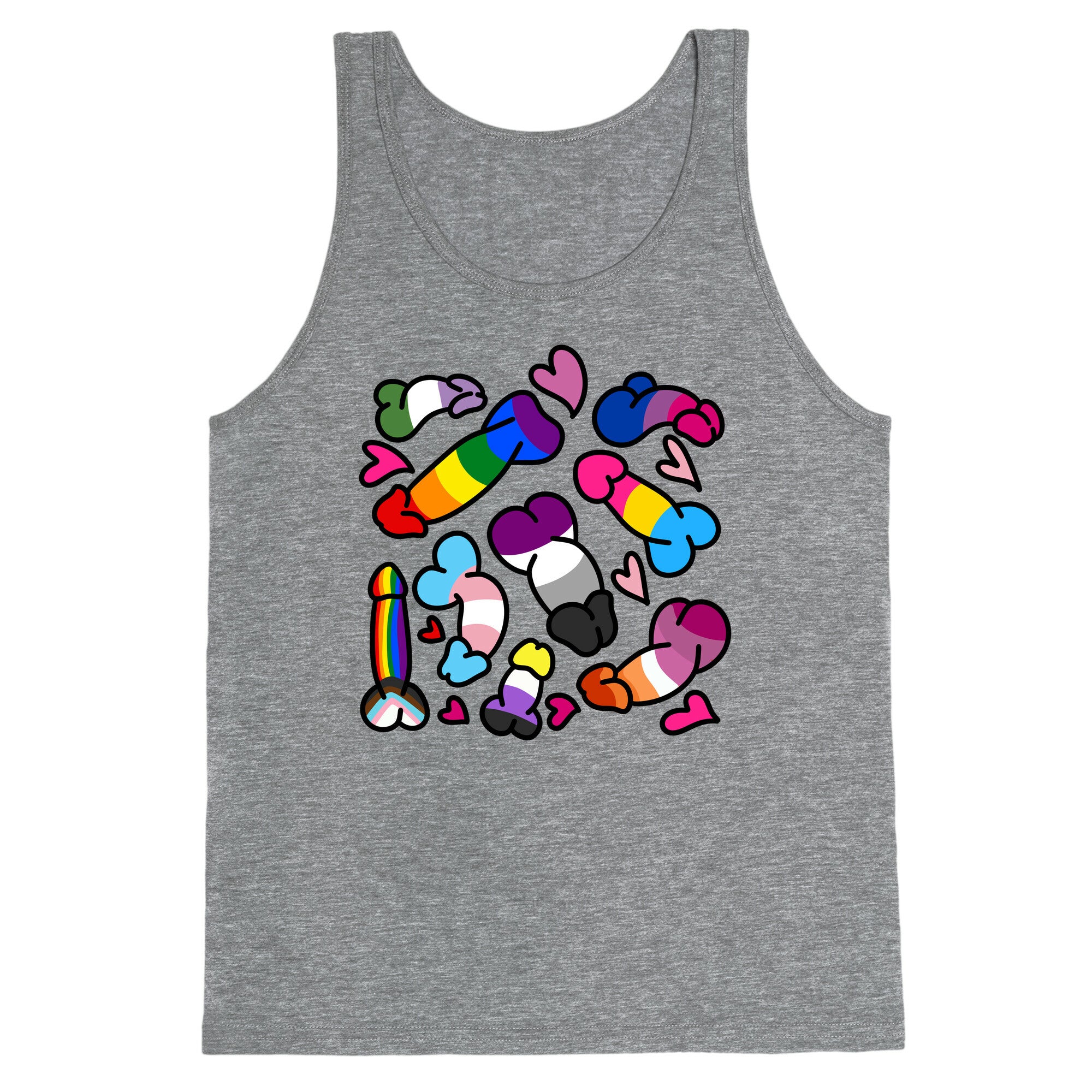 Pride Penis Pattern Tank Top