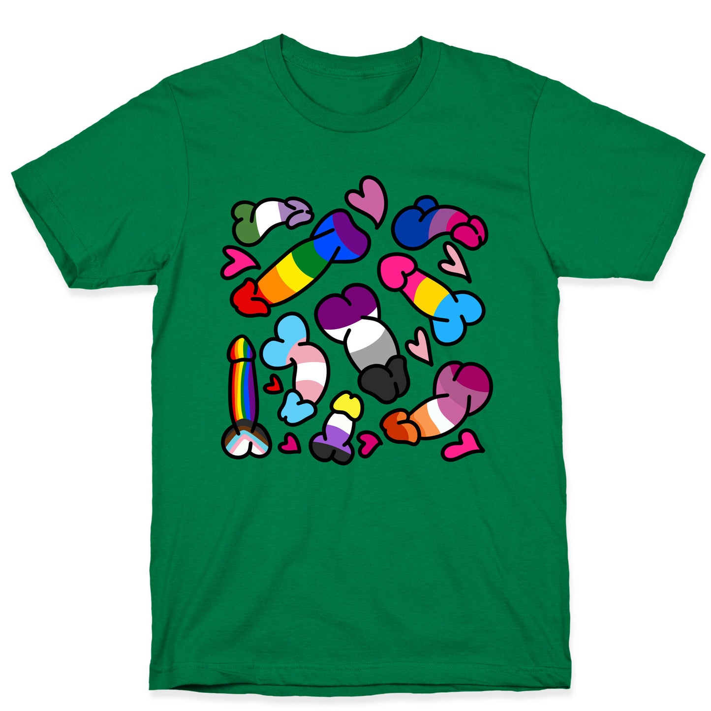 Pride Penis Pattern T-Shirt