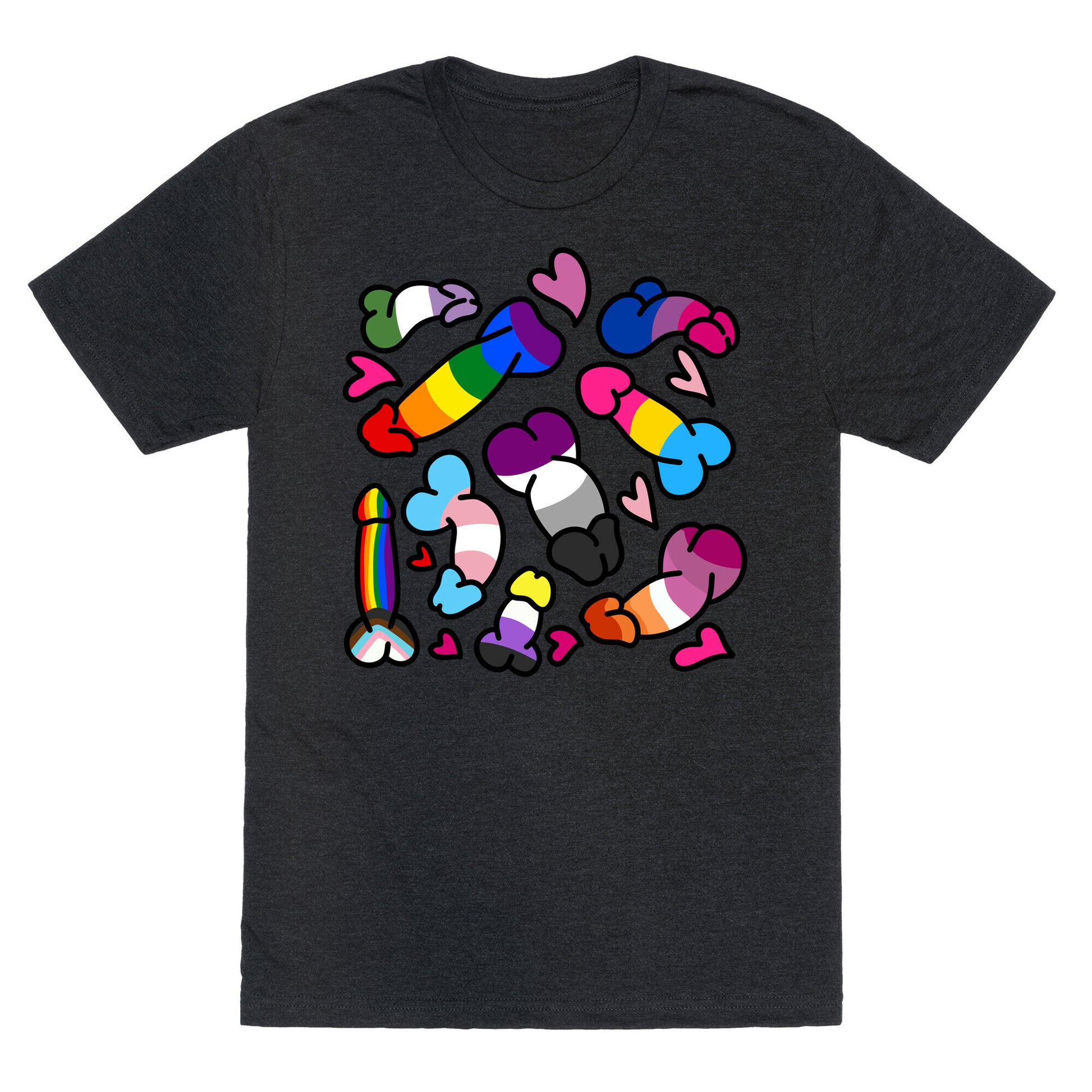 Pride Penis Pattern Unisex Triblend Tee