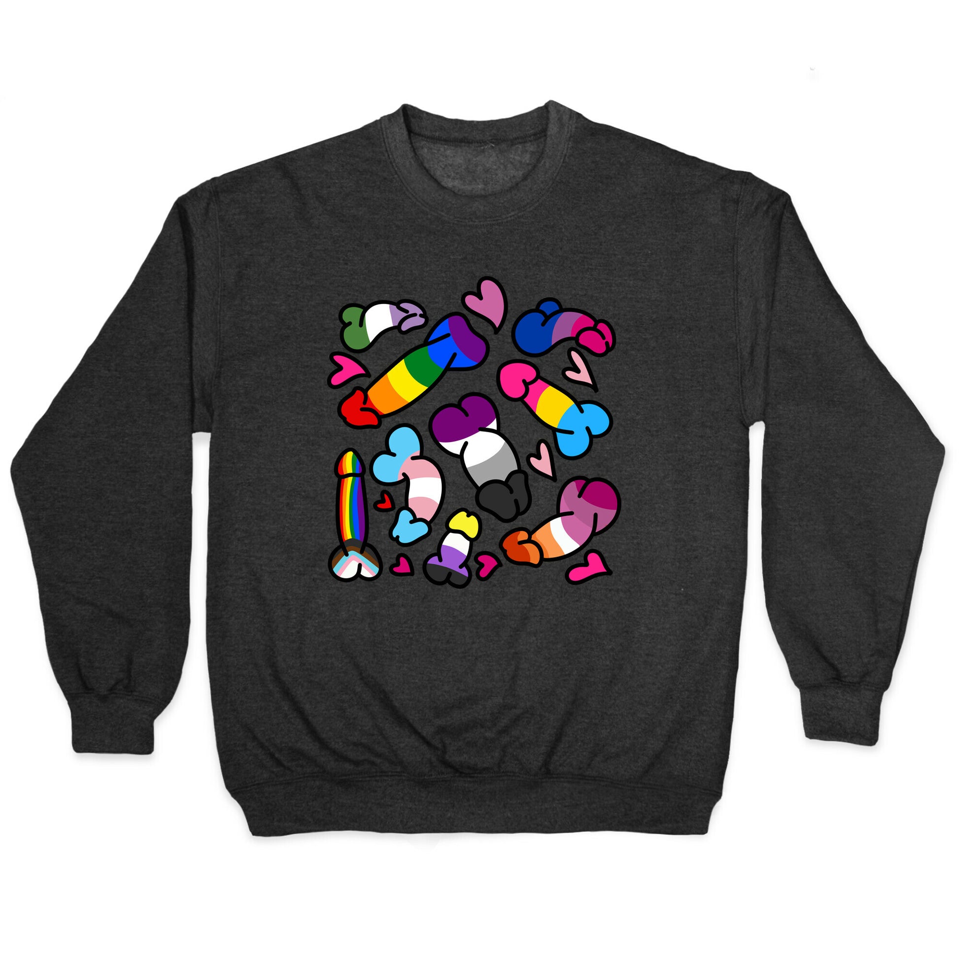 Pride Penis Pattern Crewneck Sweatshirt
