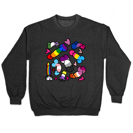Pride Penis Pattern Crewneck Sweatshirt