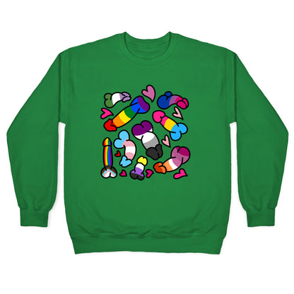 Pride Penis Pattern Crewneck Sweatshirt
