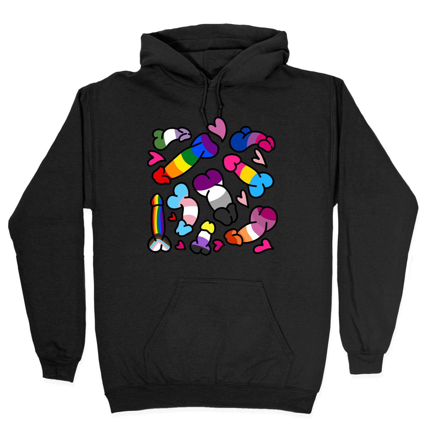 Pride Penis Pattern Hoodie