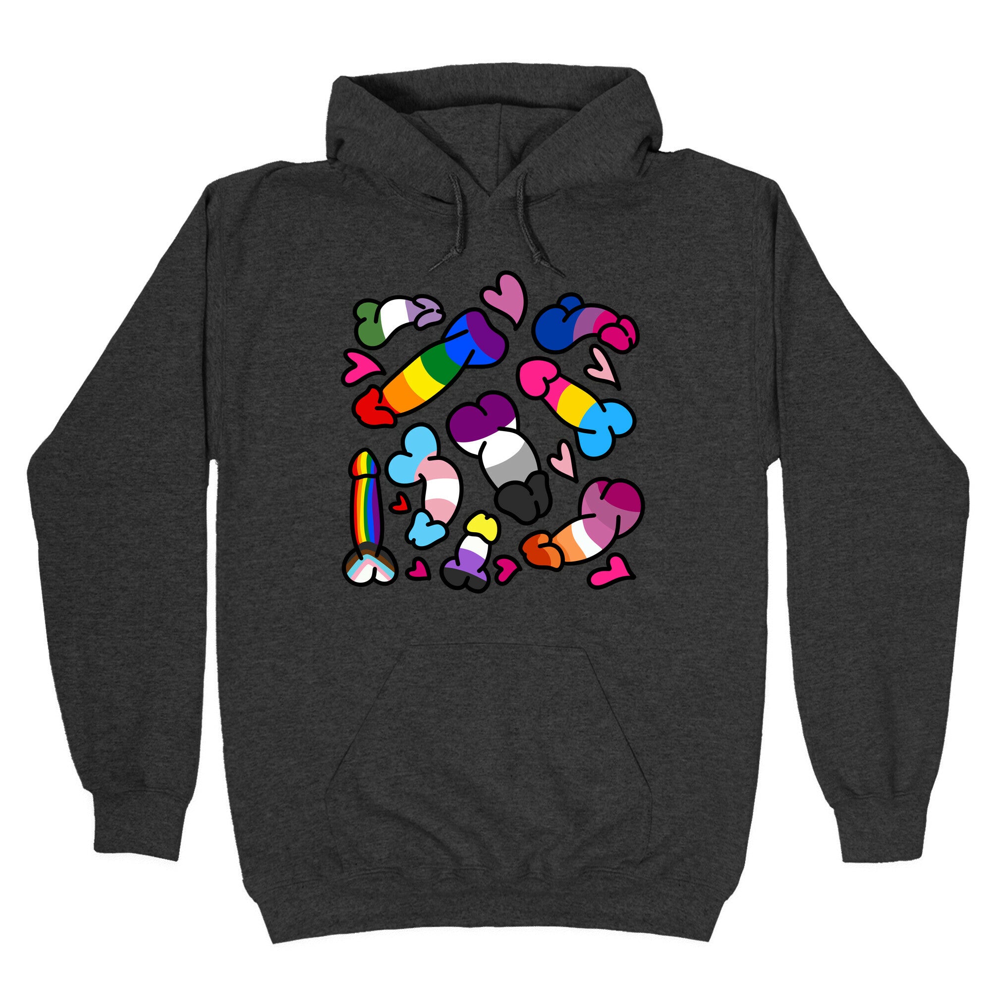 Pride Penis Pattern Hoodie