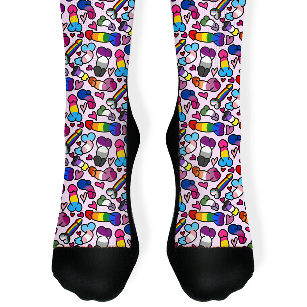 Pride Penis Pattern Socks