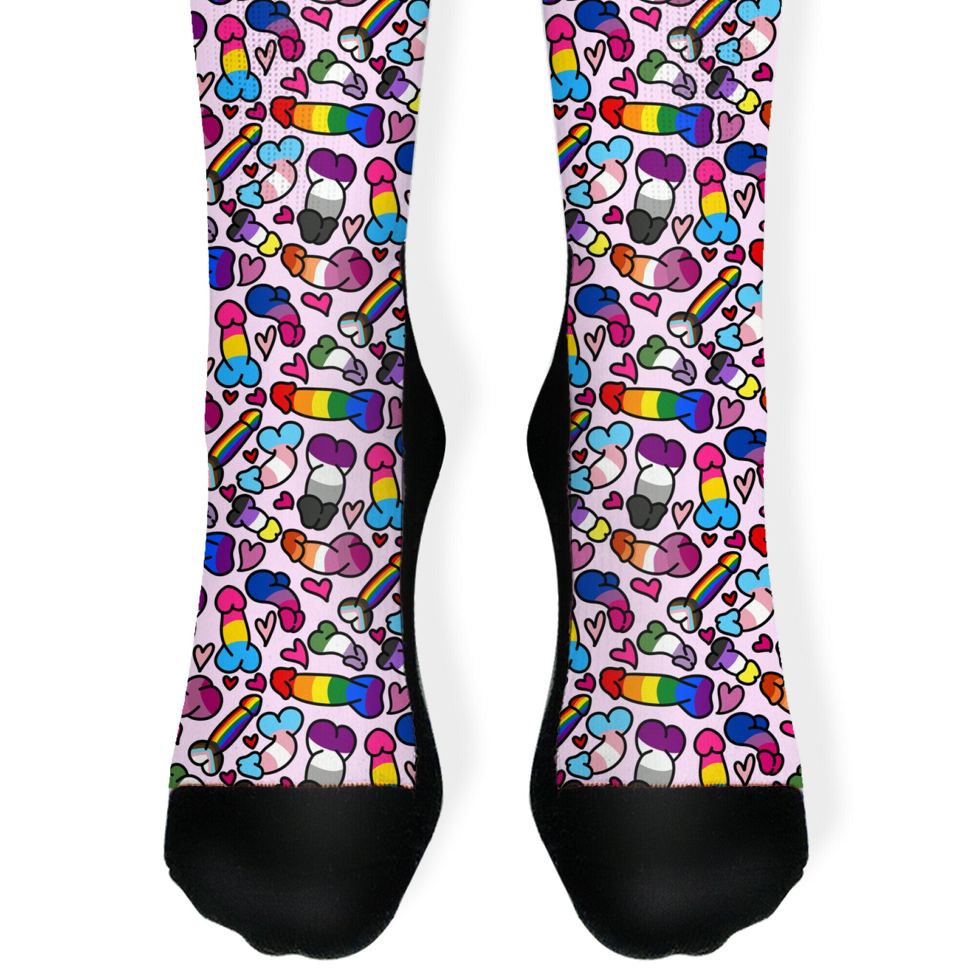 Pride Penis Pattern Socks