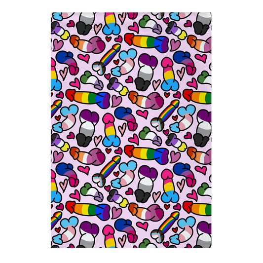Pride Penis Pattern Garden Flag