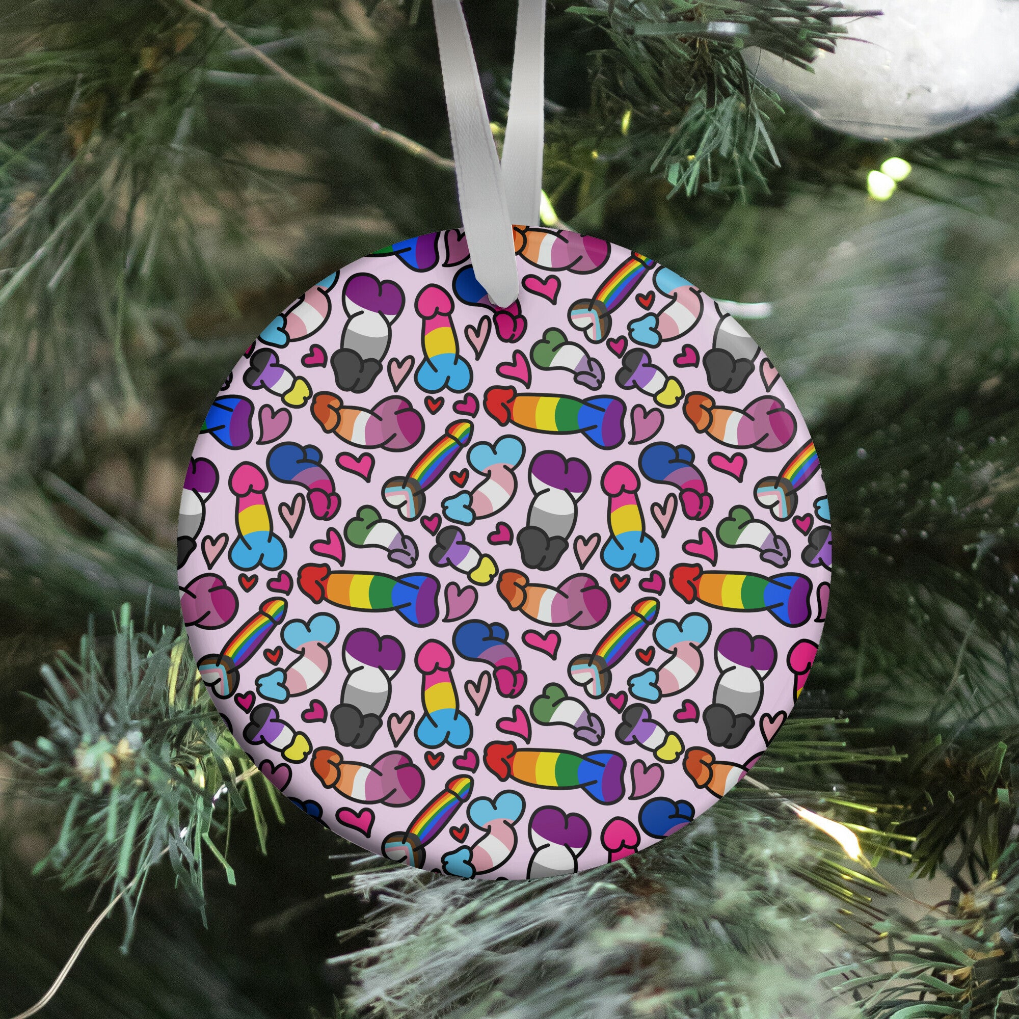 Pride Penis Pattern Ornament