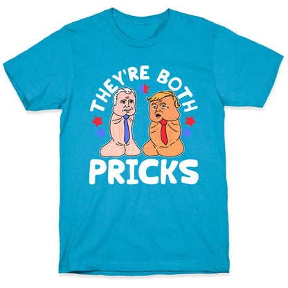 Theyre Both Pricks Trump and Biden Unisex Triblend Tee