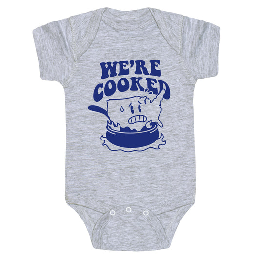 We're Cooked USA Baby One-Piece
