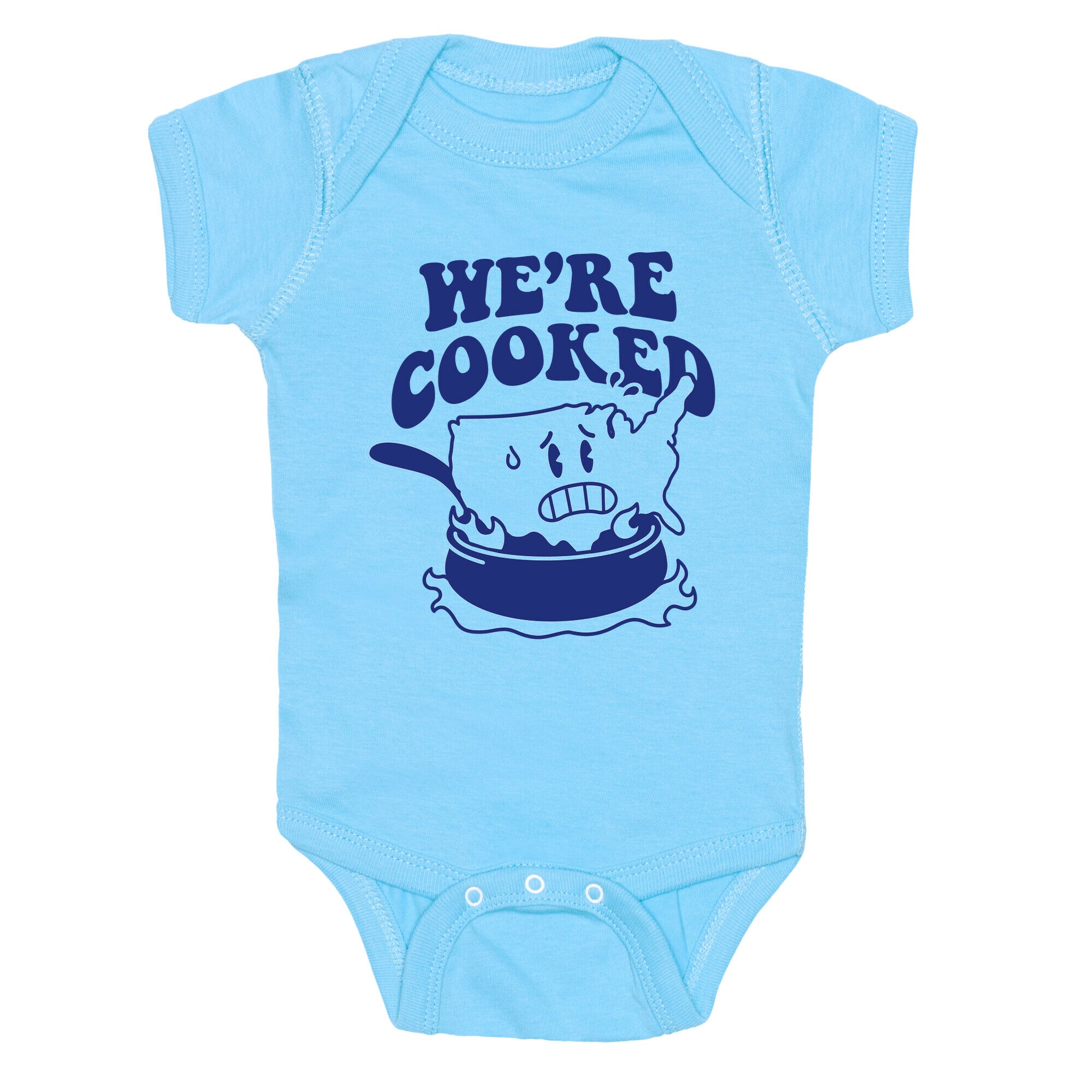 We're Cooked USA Baby One-Piece