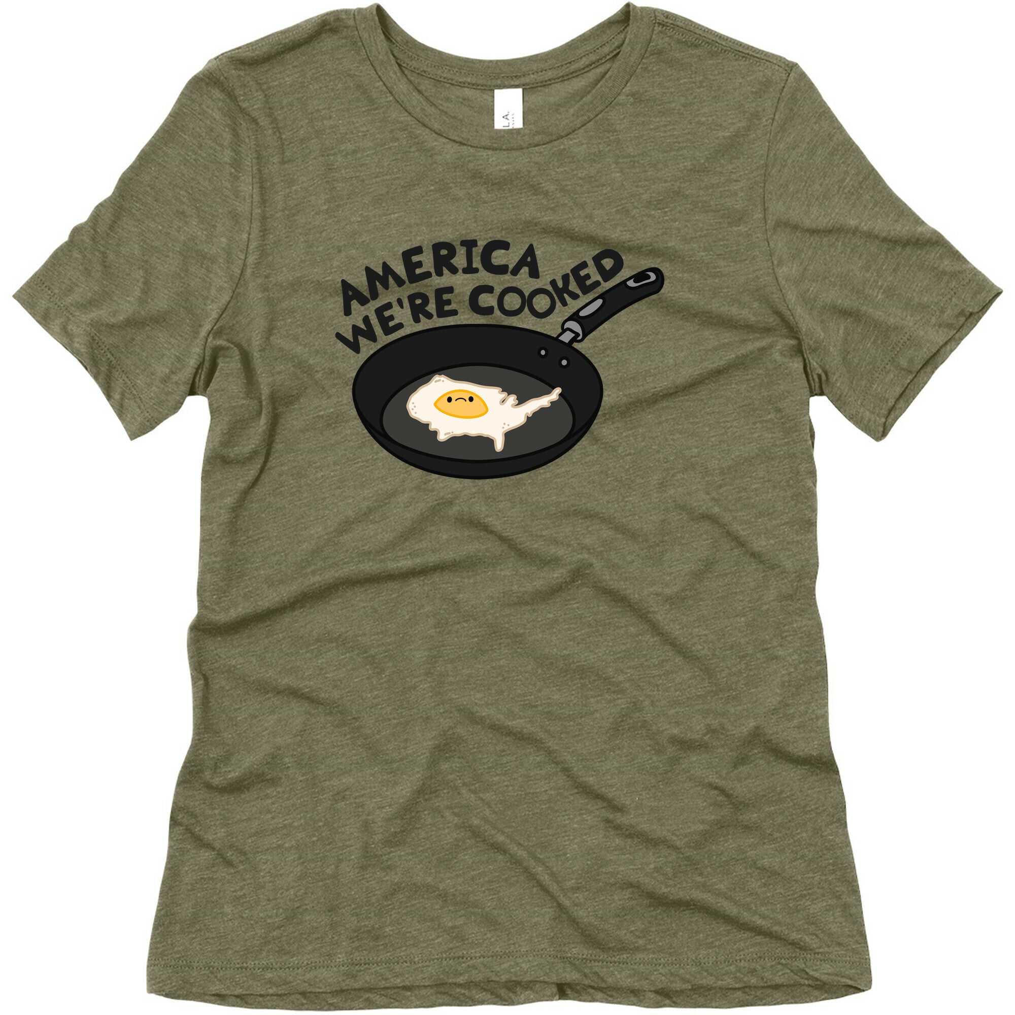 America Were Cooked Womens Triblend Tee