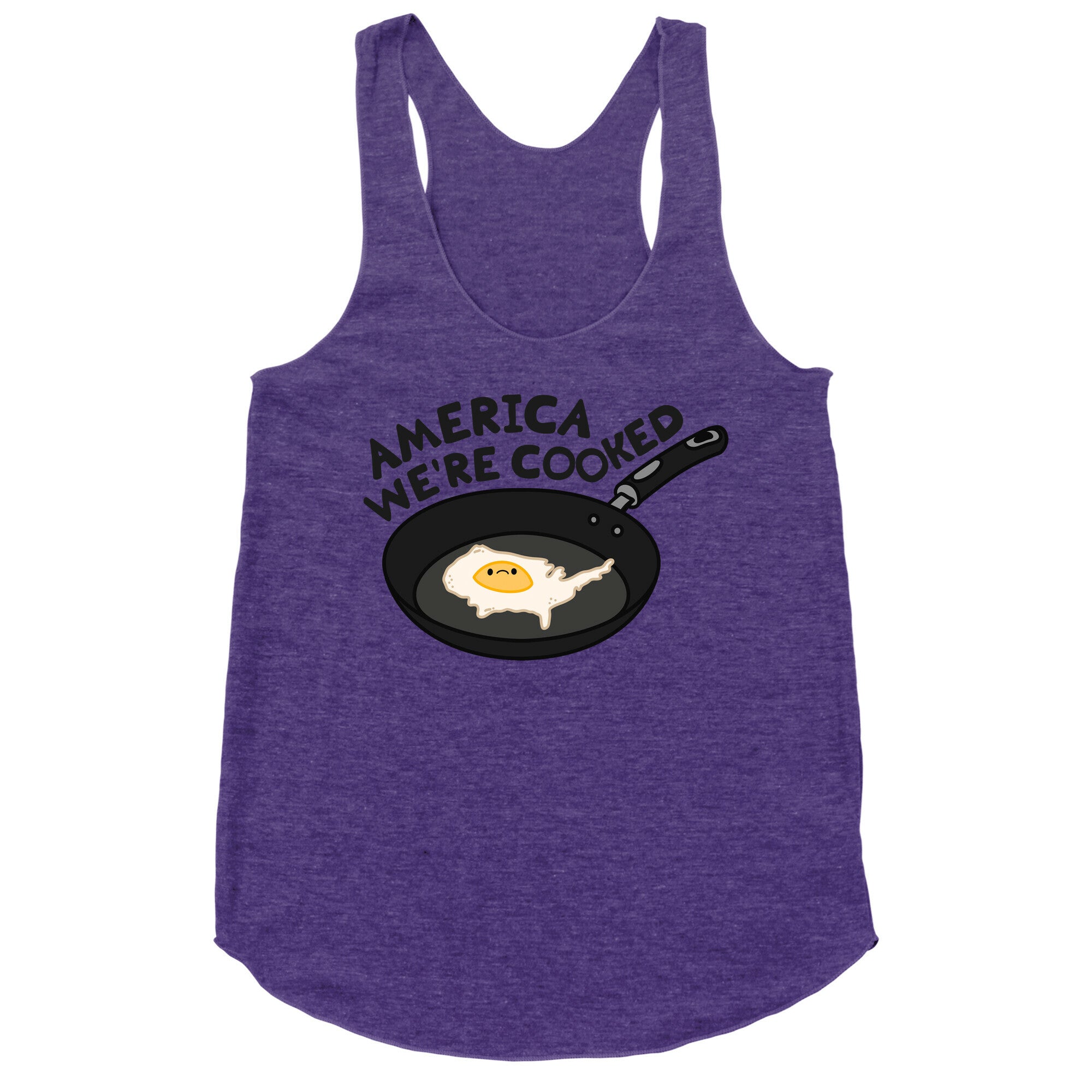 America Were Cooked Racerback Tank