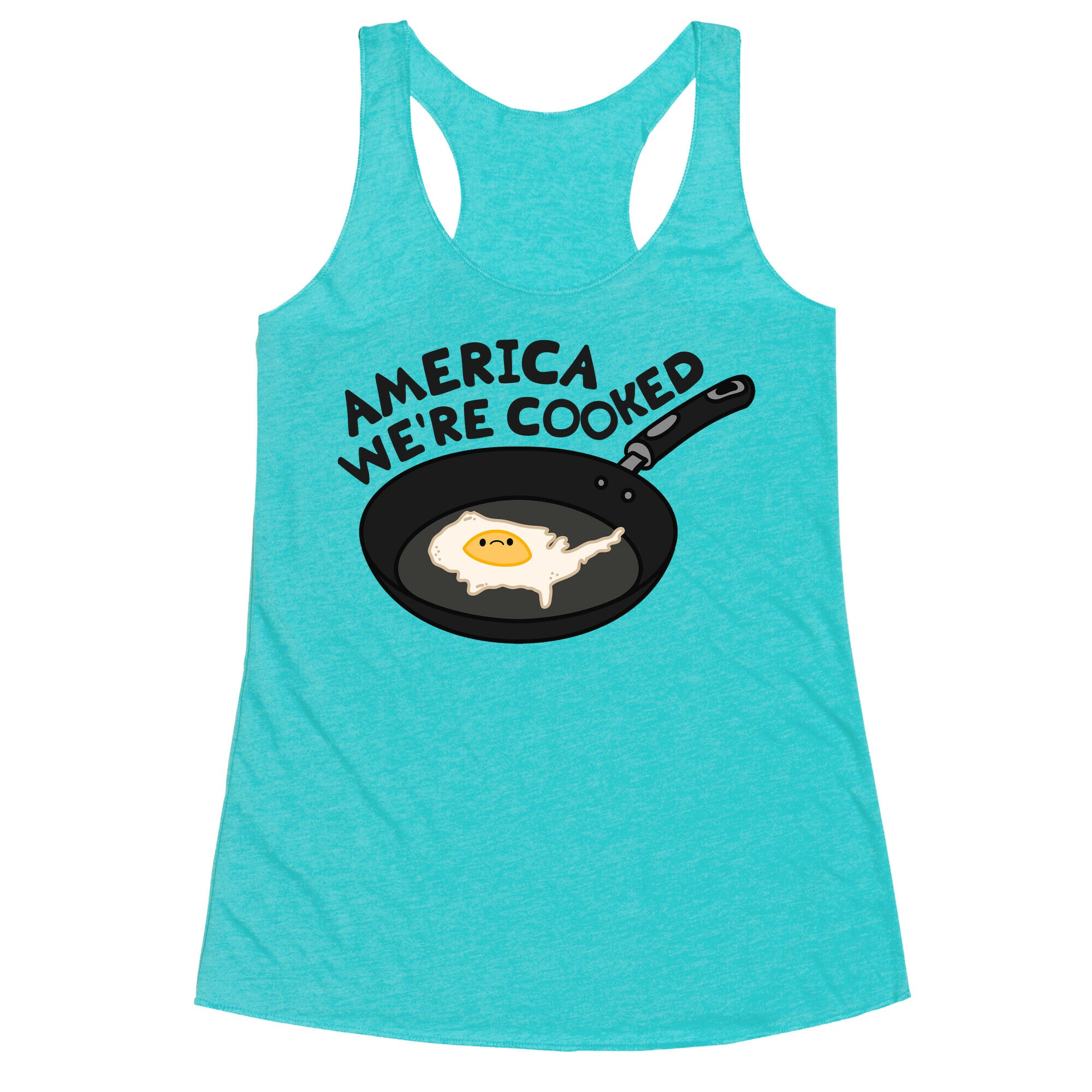 America Were Cooked Racerback Tank