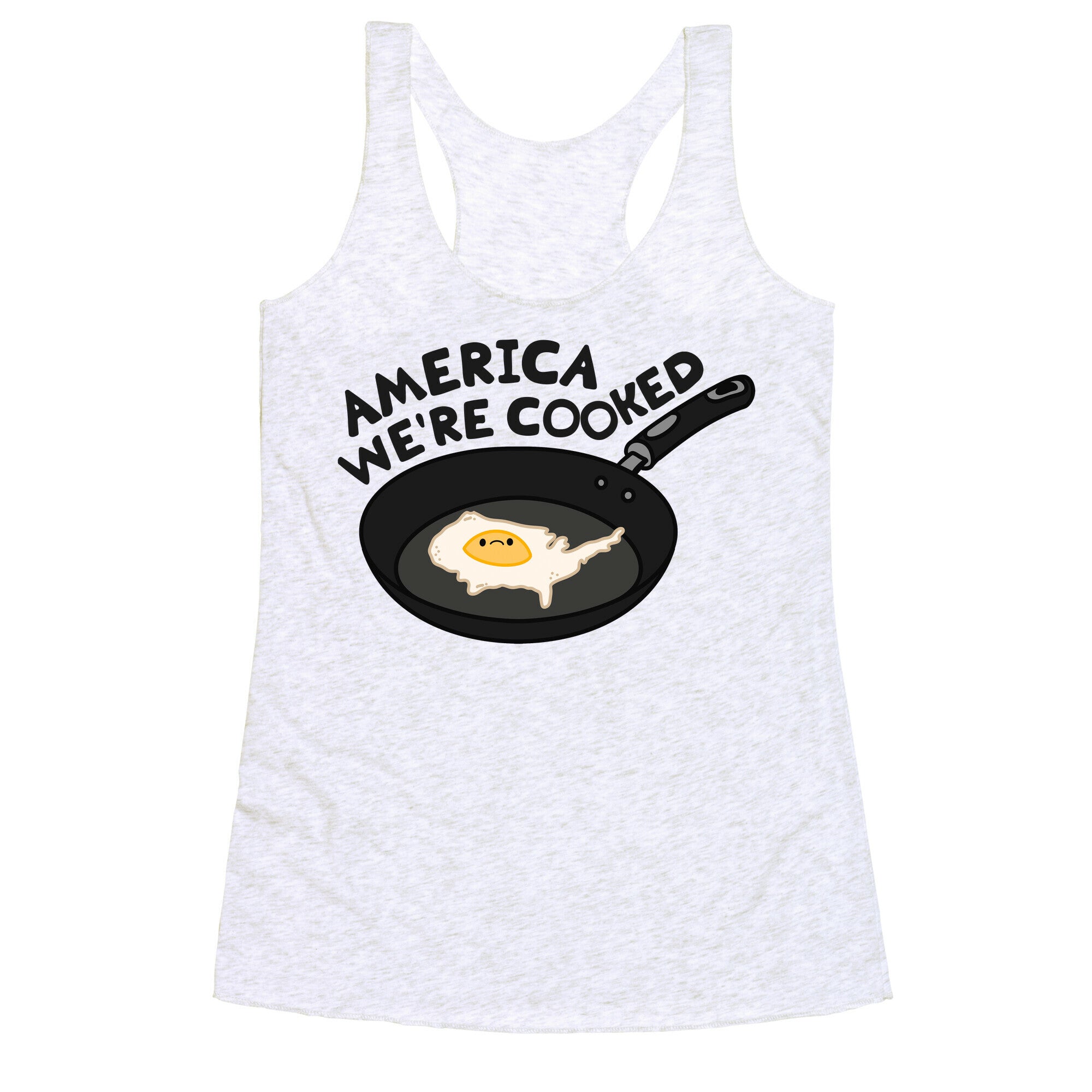 America Were Cooked Racerback Tank