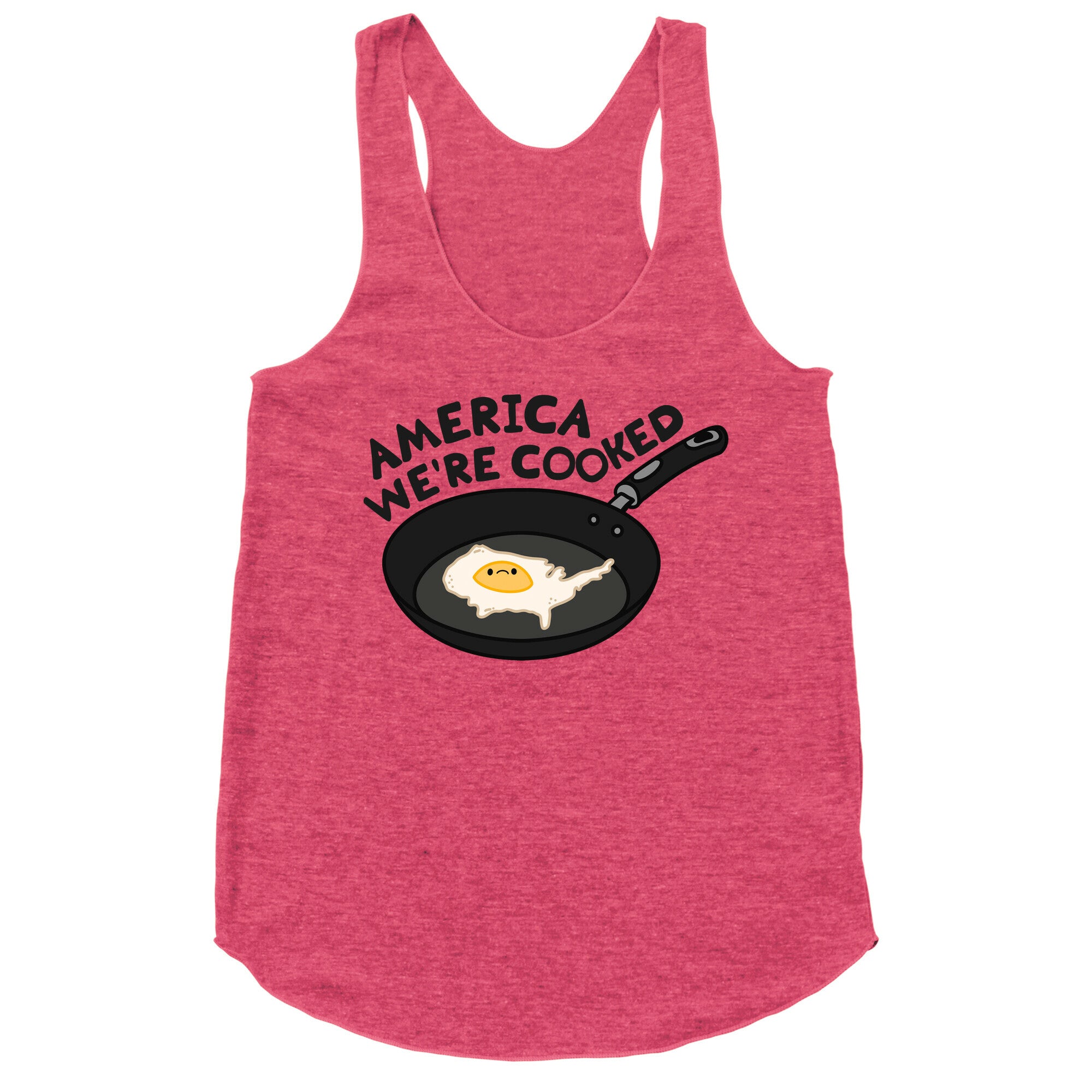 America Were Cooked Racerback Tank
