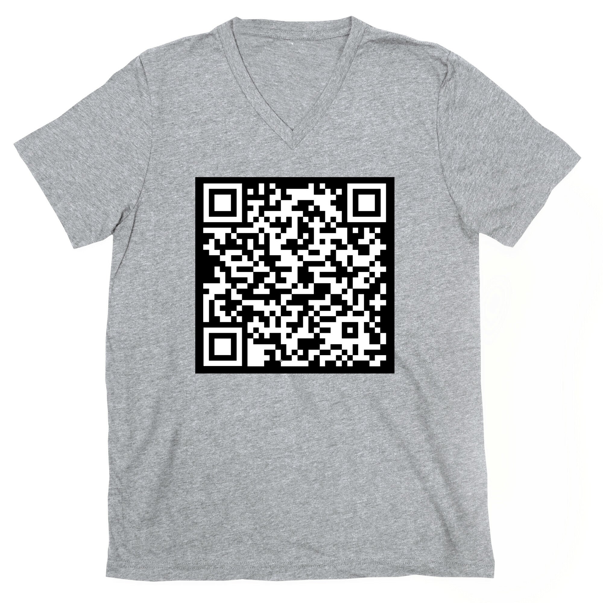 Fuck Trump Secret QR Code V-Neck