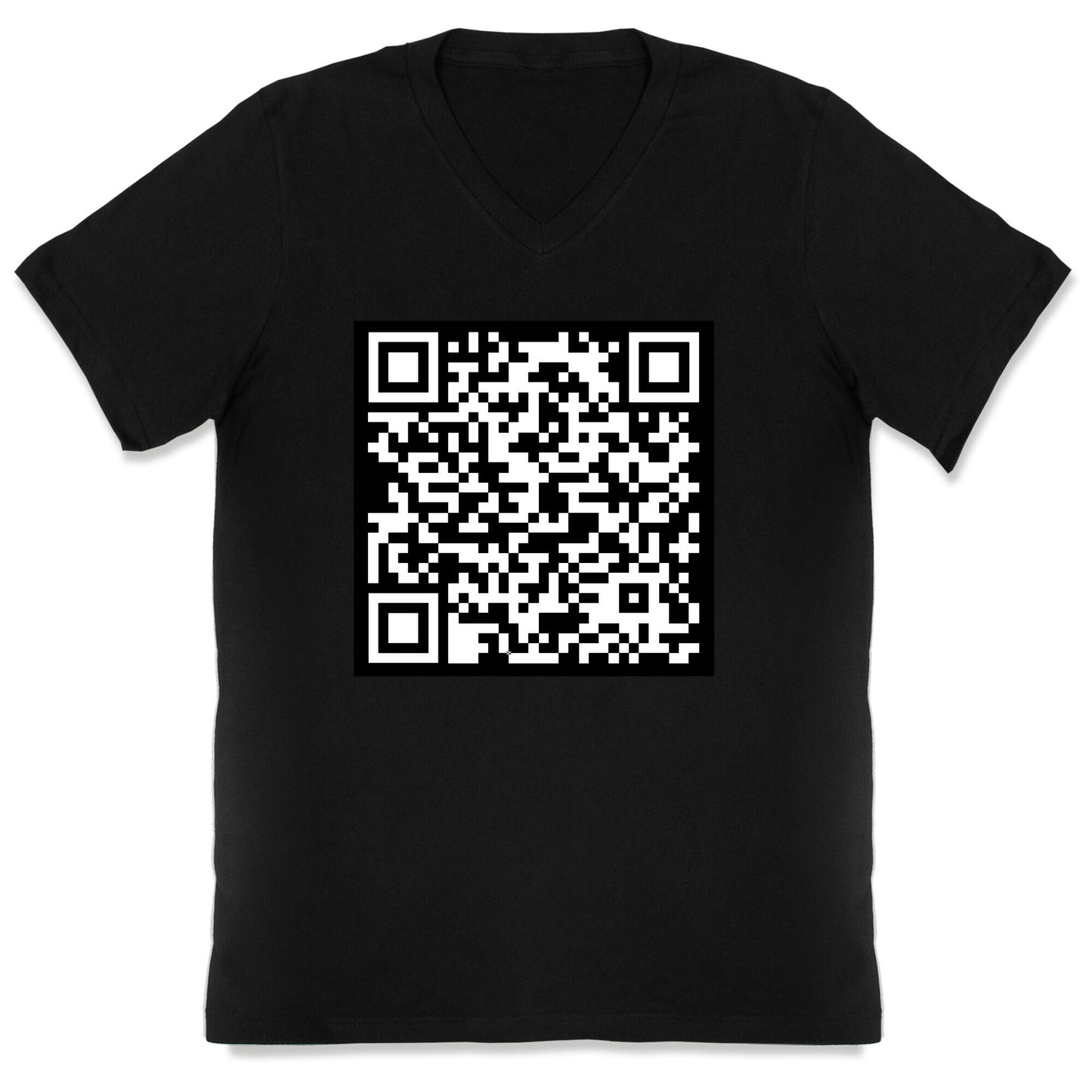 Fuck Trump Secret QR Code V-Neck